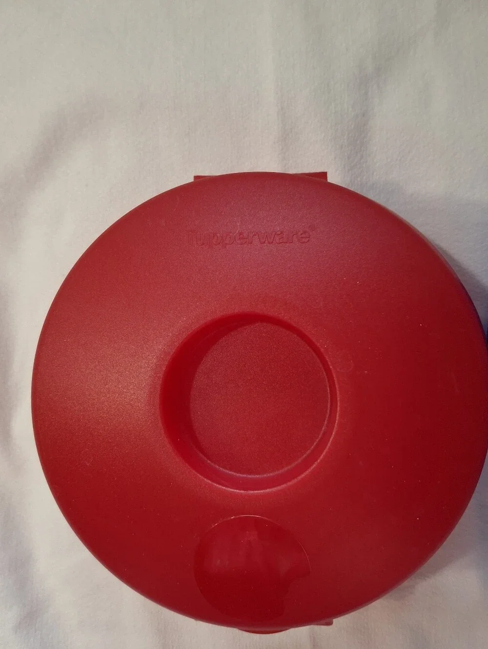 Tupperware Bagel/sandwich Keeper Set of 2 Round Plastic Containers No Smigets